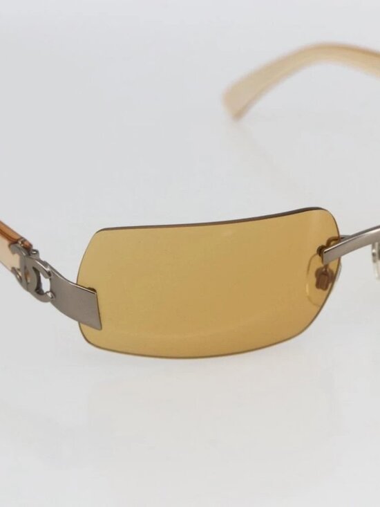 CHANEL Sunglasses plastic Brown CC Auth - Picture 9 of 11